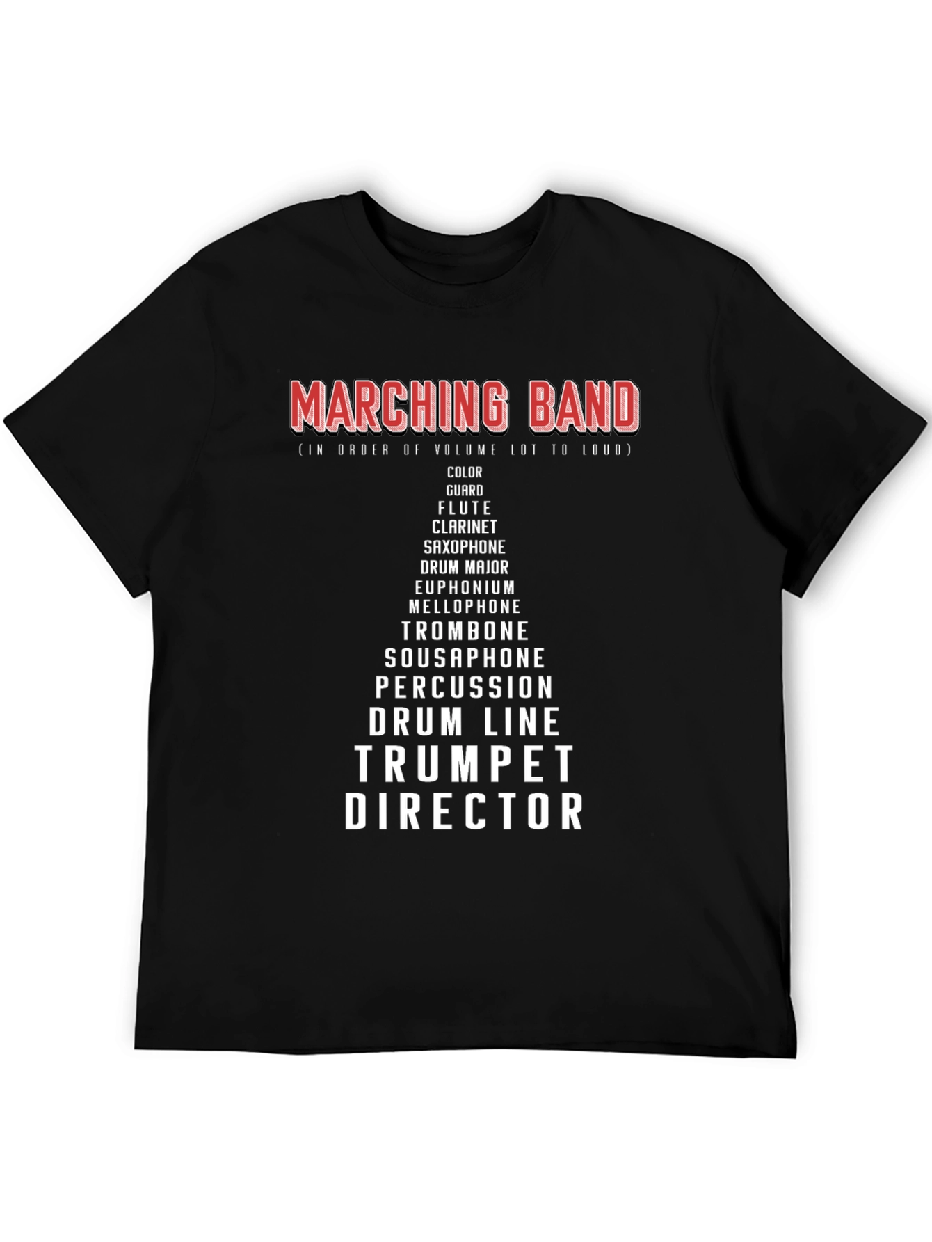 Marching Band Instrument Volume T-Shirt