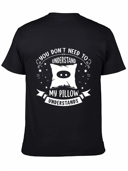 Pillow Understanding Black T-Shirt