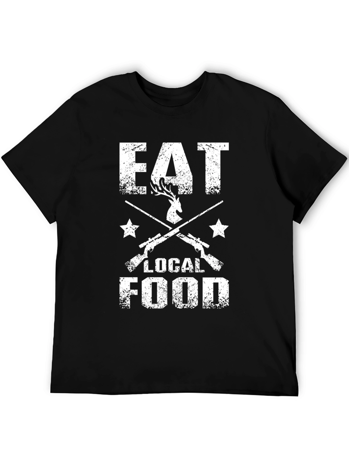 Eat Local Food Graphic Tee Hunting Shirt