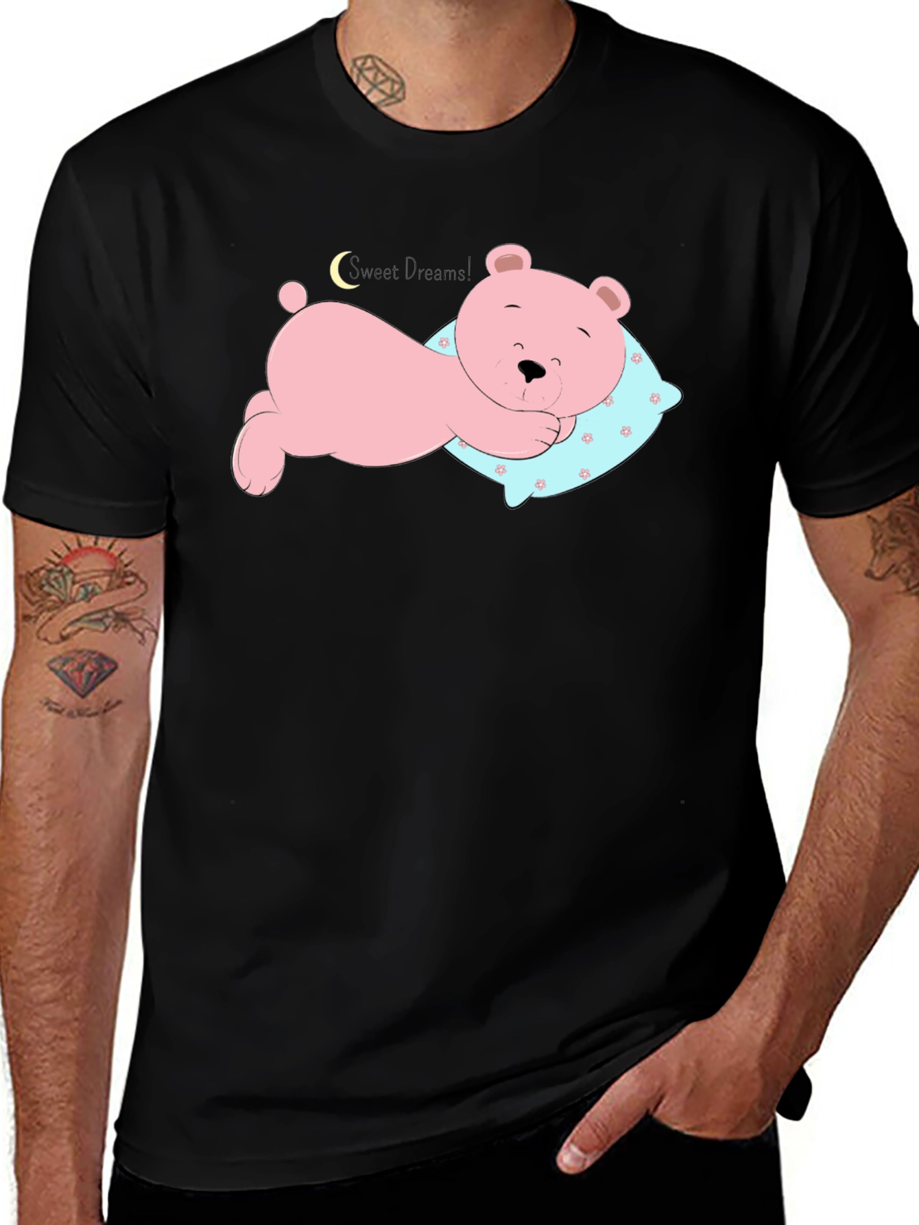 Sleeping Bear Tee - Cute Graphic T-Shirt