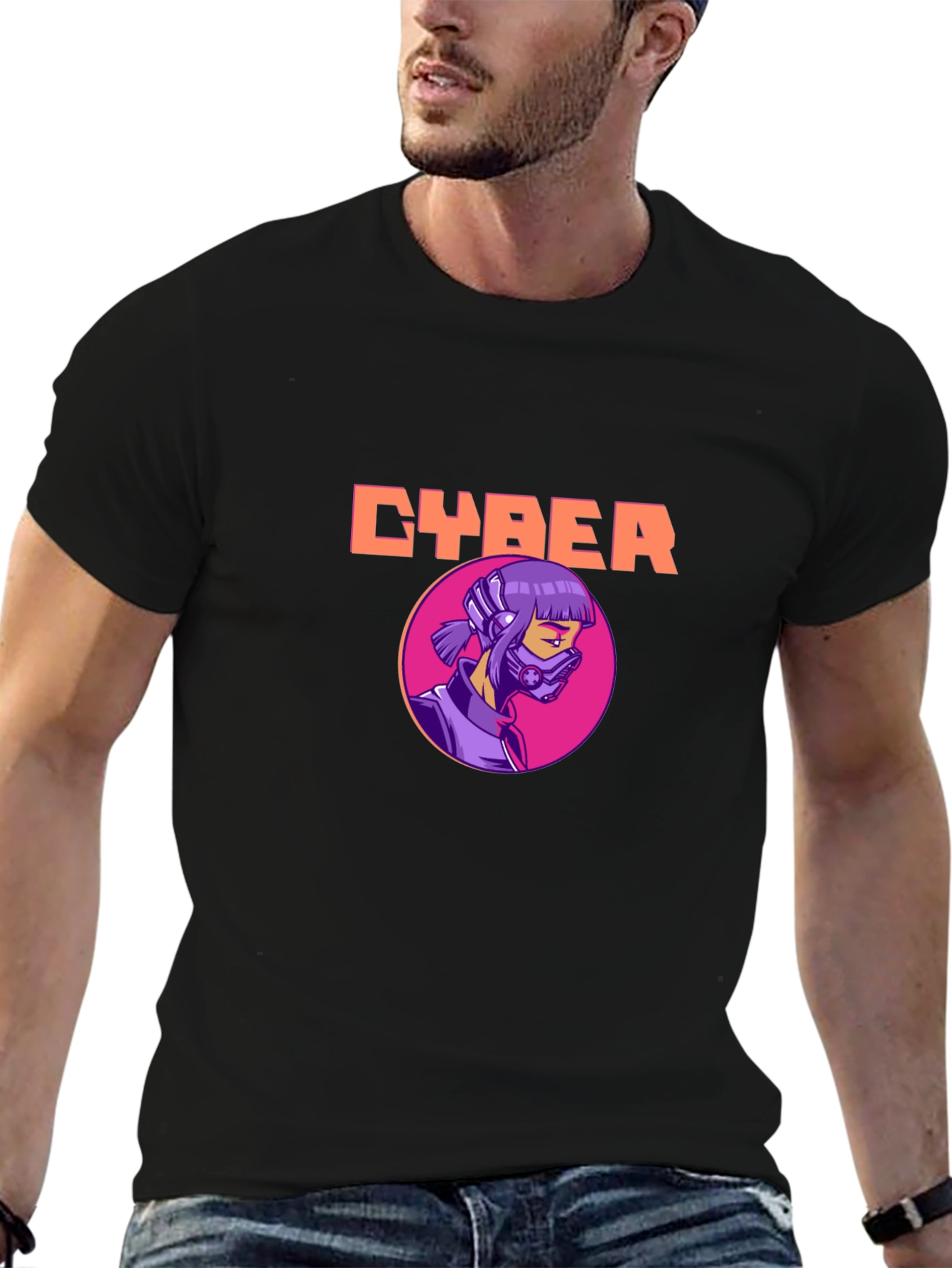 Cyberpunk Girl Graphic T-Shirt