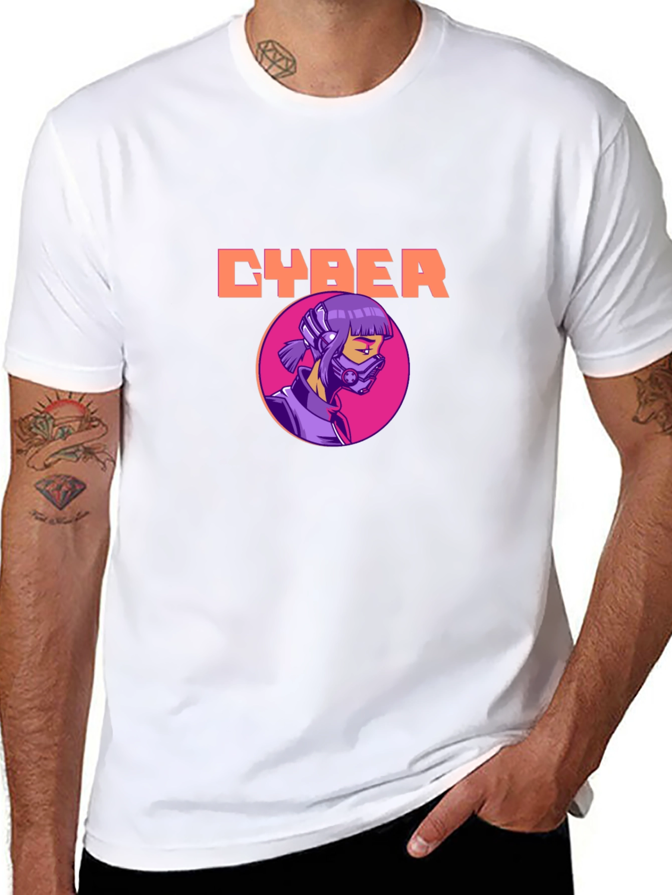 Cyberpunk Girl Graphic T-Shirt