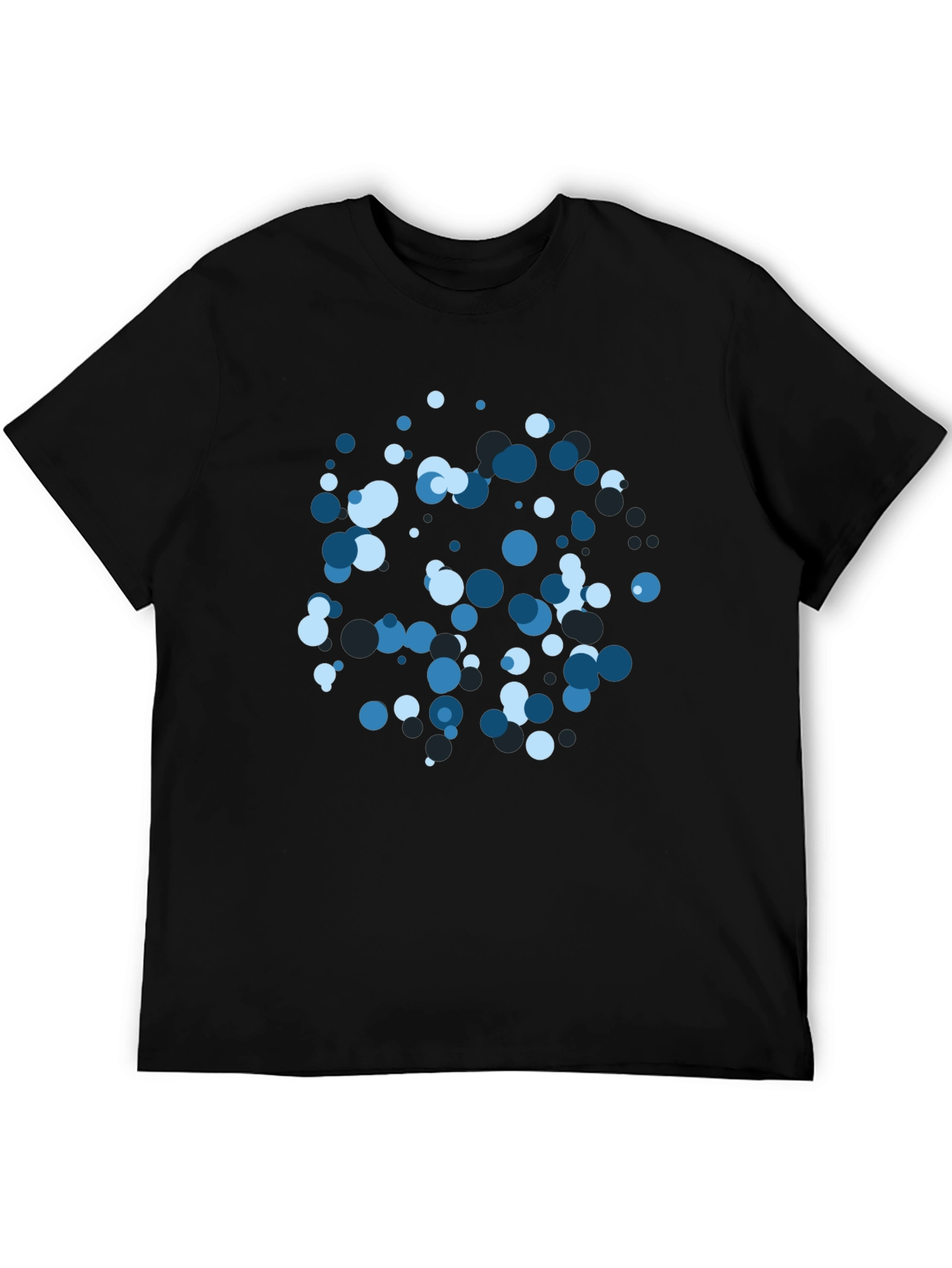 Cool Blue Bubble Tee - Modern Graphic Design