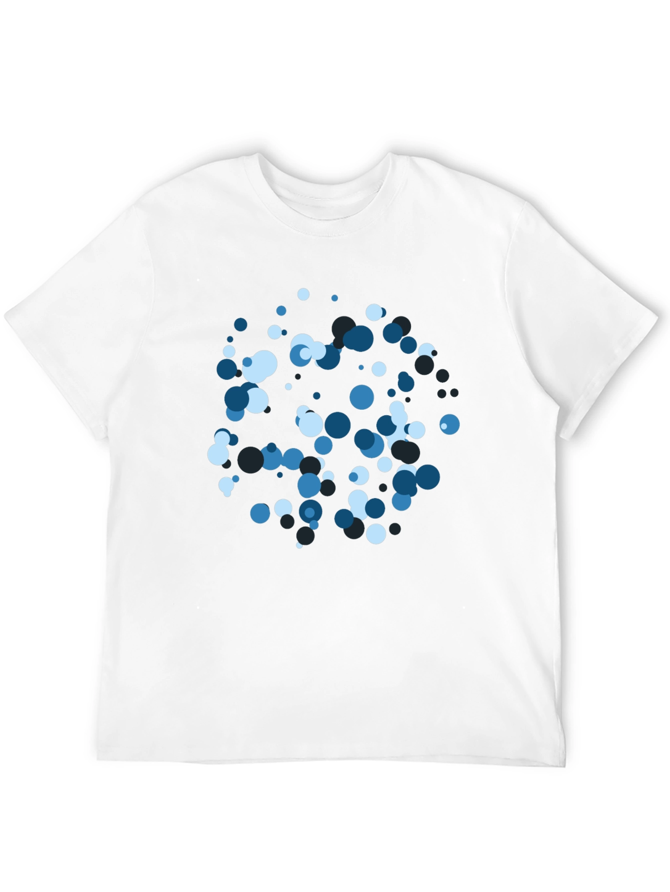 Cool Blue Bubble Tee - Modern Graphic Design