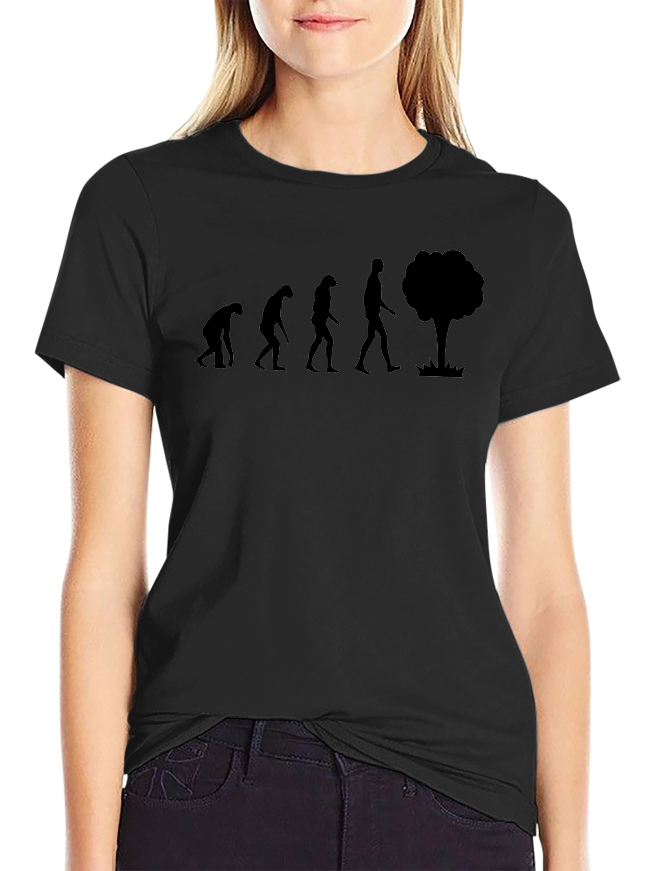 Evolution Funny Humor Mens Black T-Shirt