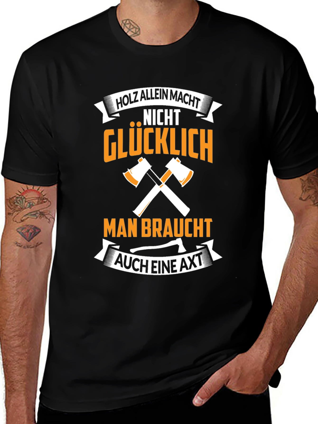 Axe and Lumberjack T-Shirt: German Humor