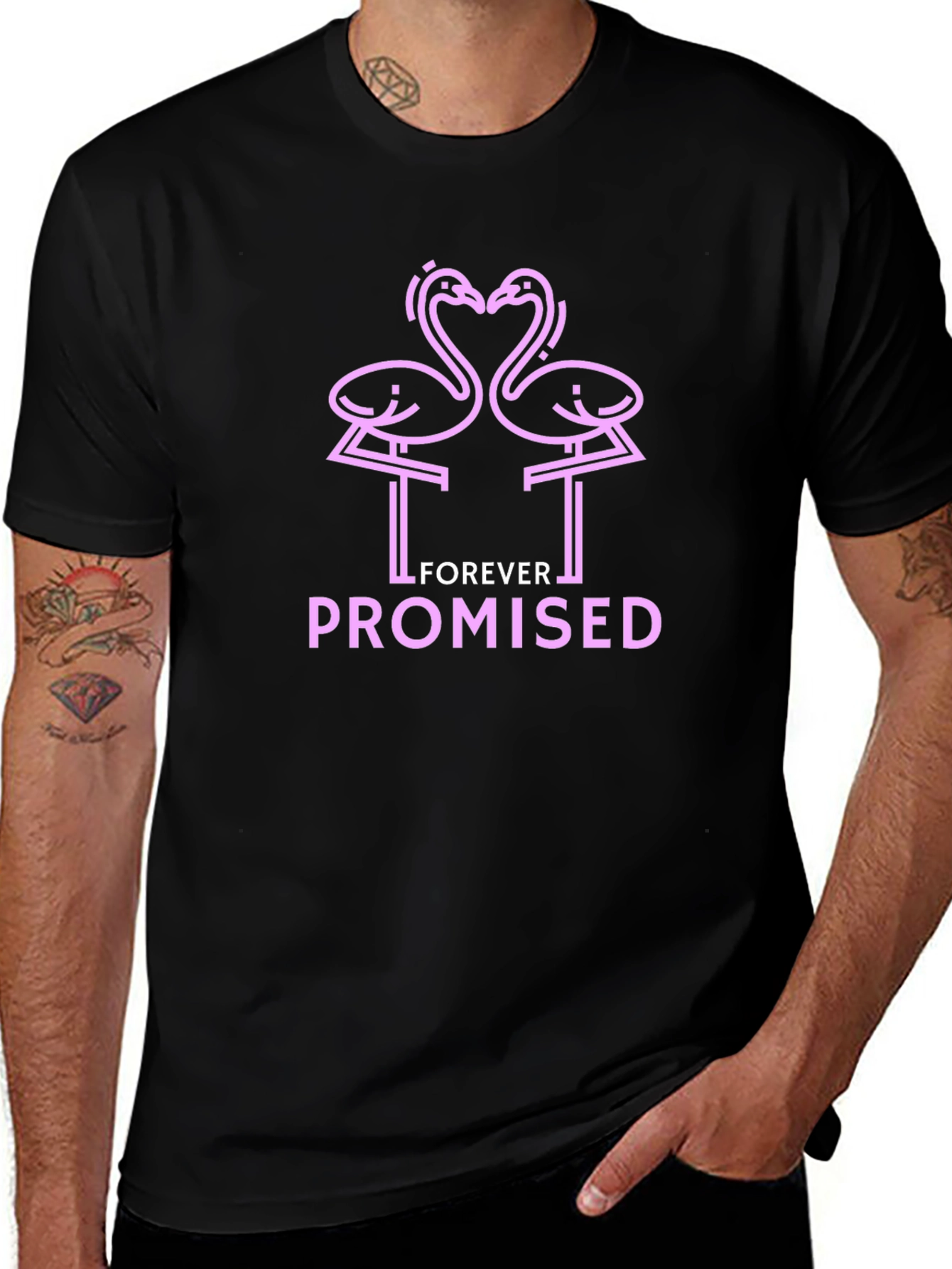 Forever Promised Pink Flamingo Graphic Tee