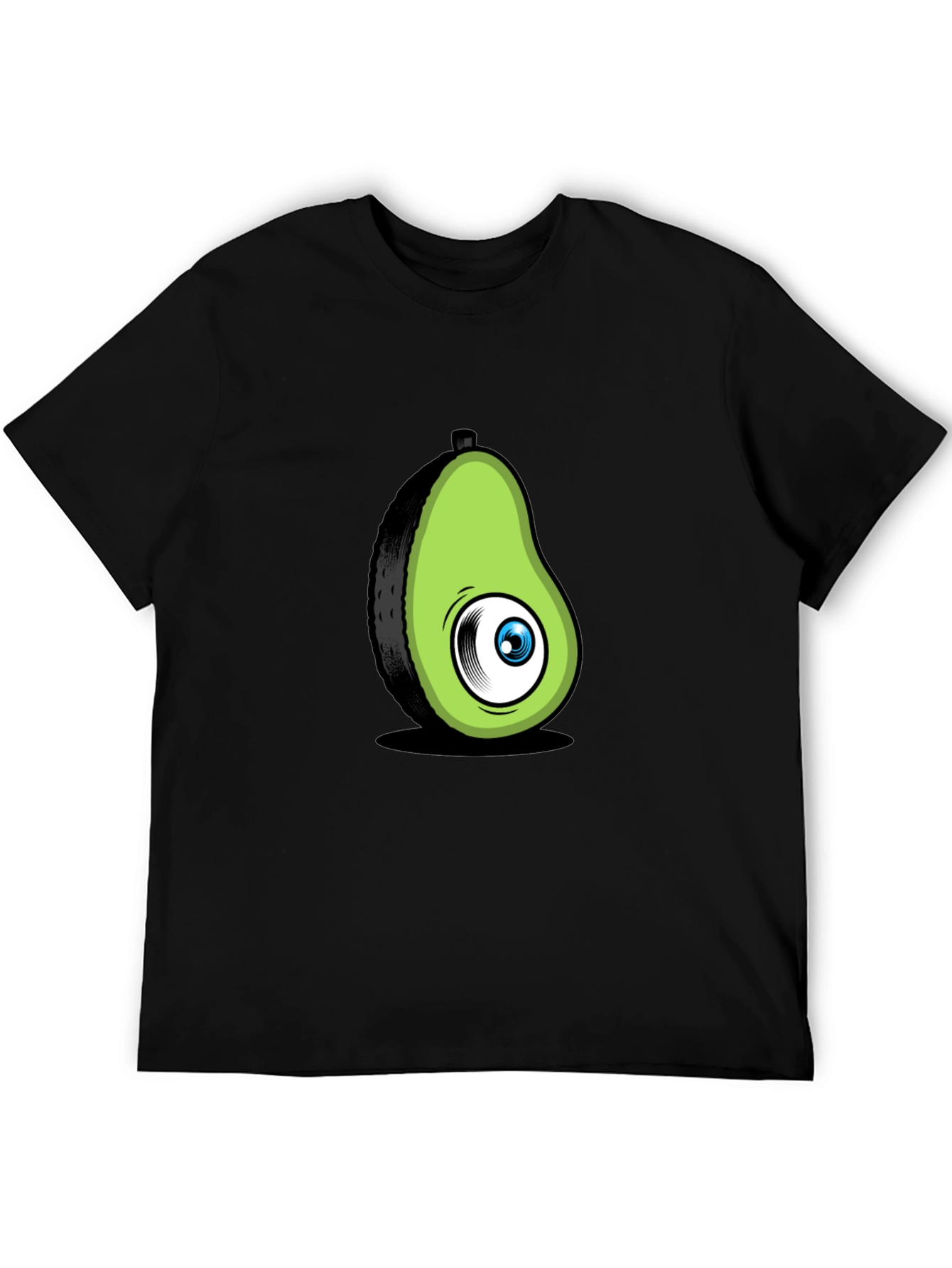 Avocado Eye Black T-Shirt Funny Graphic Tee