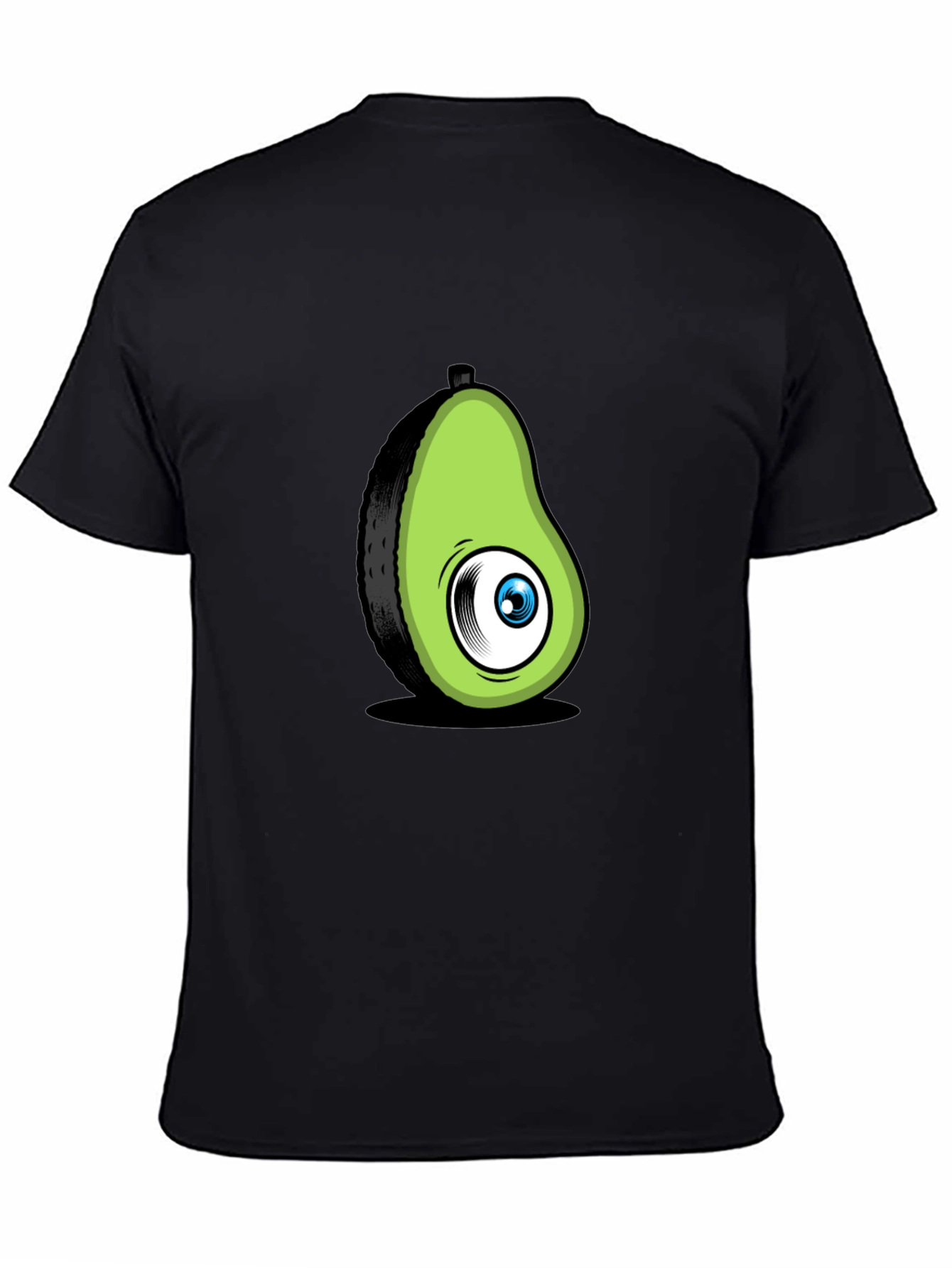 Avocado Eye Black T-Shirt Funny Graphic Tee