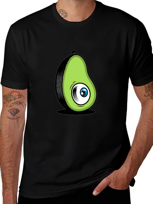Avocado Eye Black T-Shirt Funny Graphic Tee
