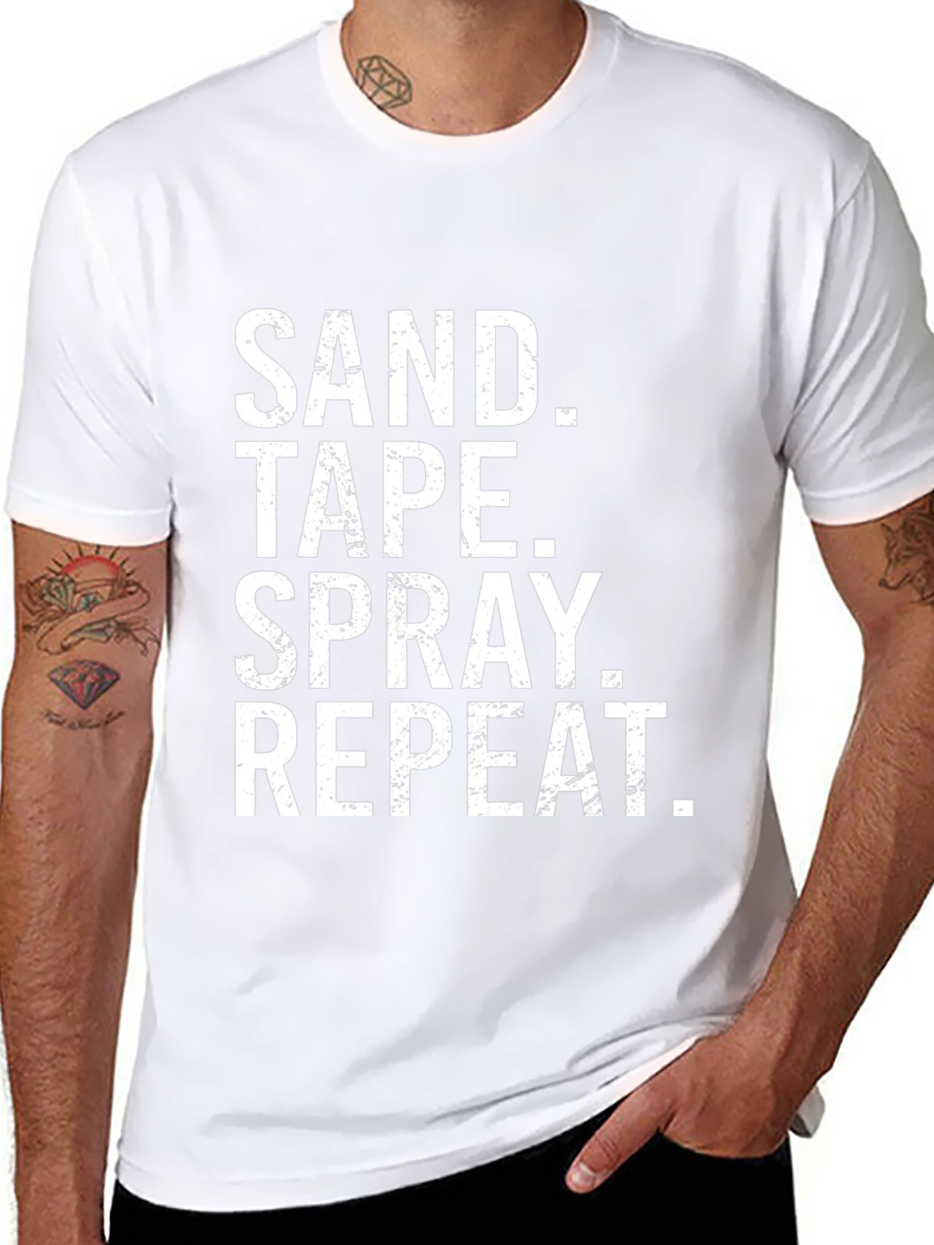 Sand Tape Spray Repeat Funny DIY T-Shirt