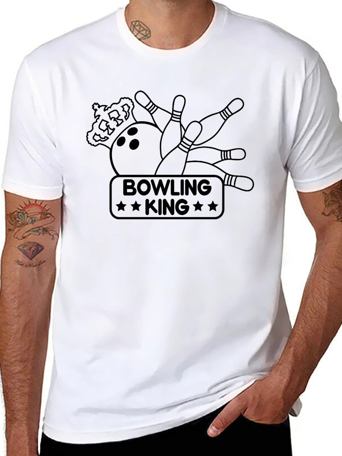 Bowling King Graphic T-Shirt