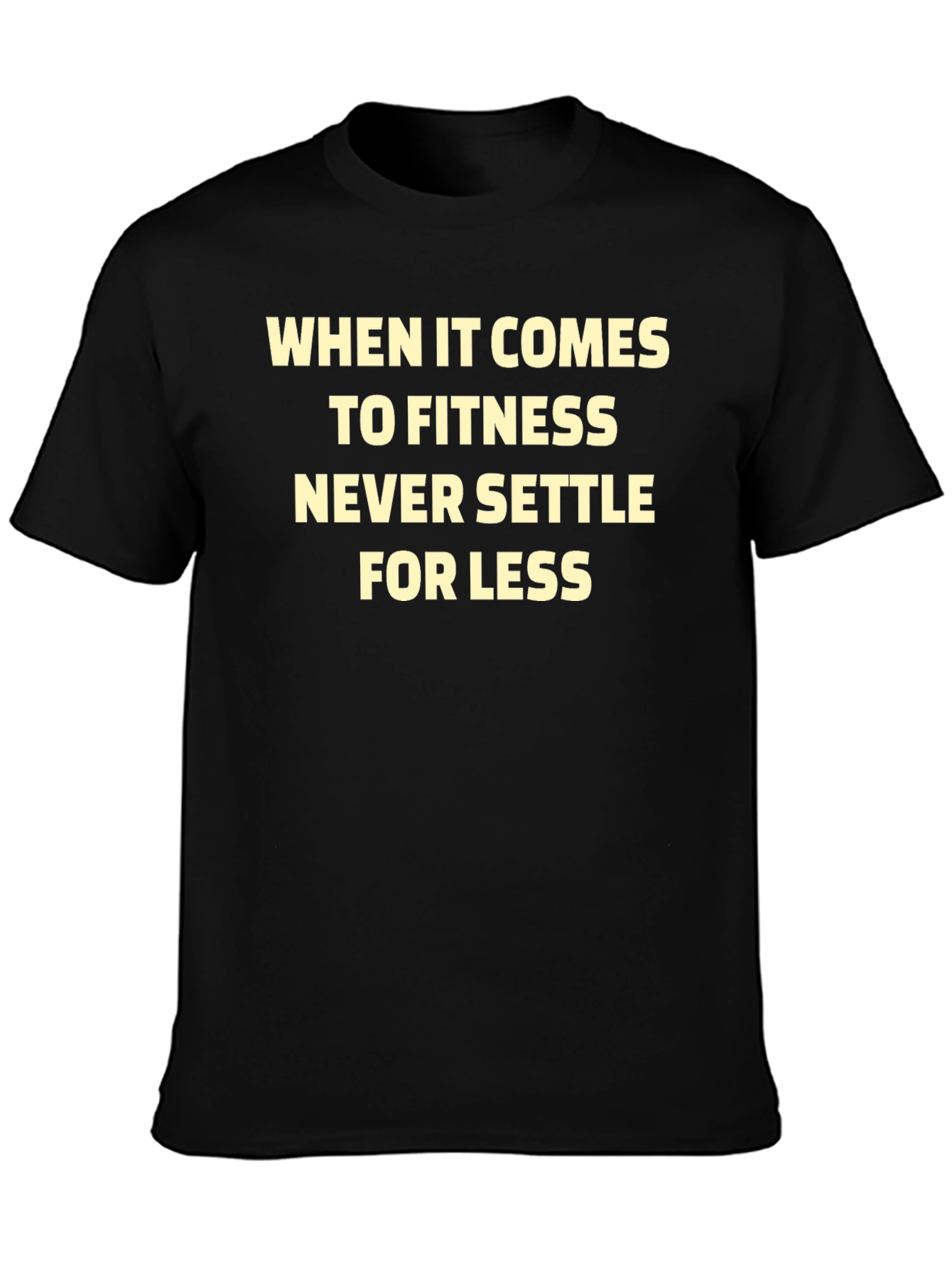 Fitness Motivation Black T-Shirt