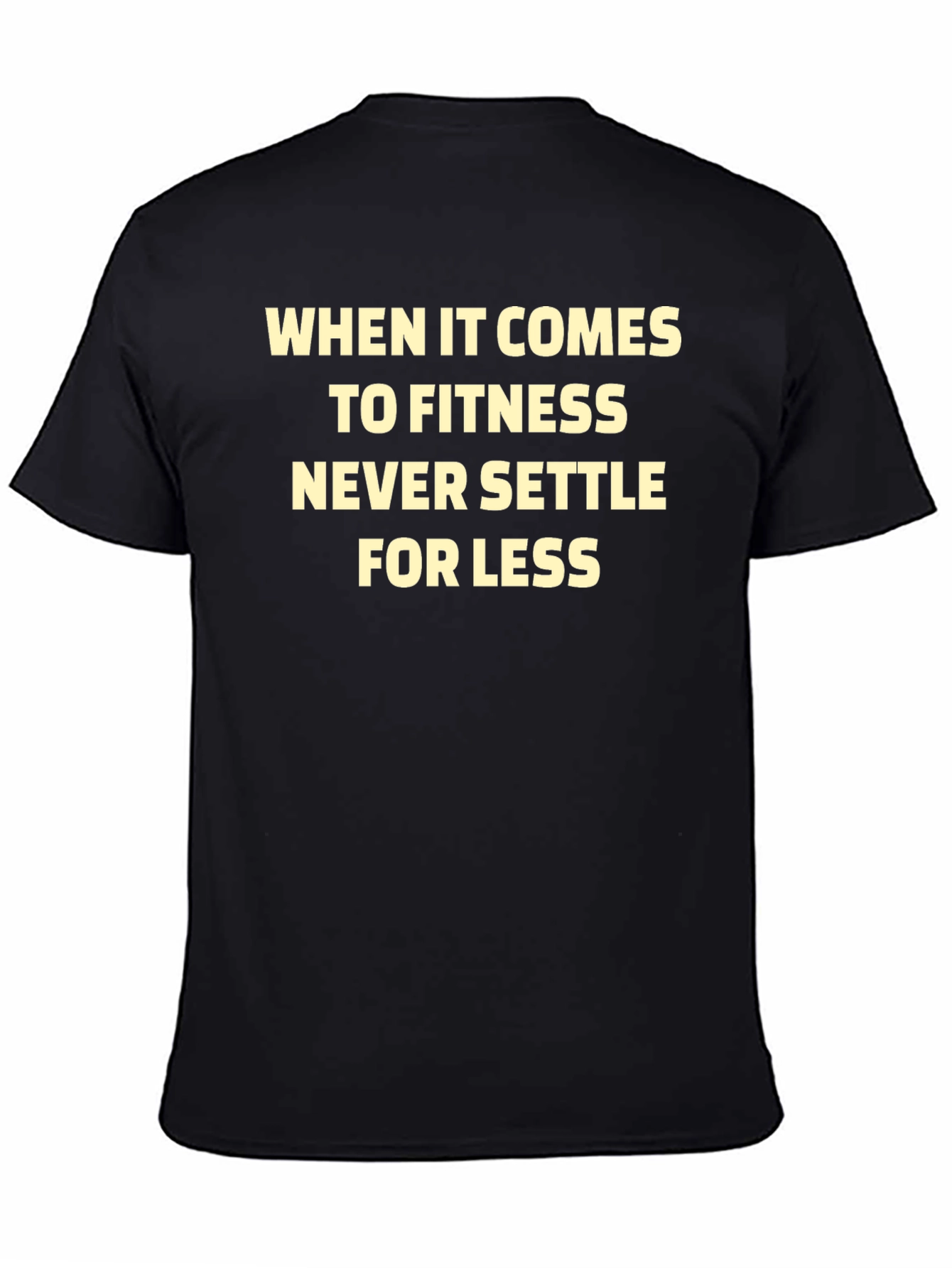Fitness Motivation Black T-Shirt