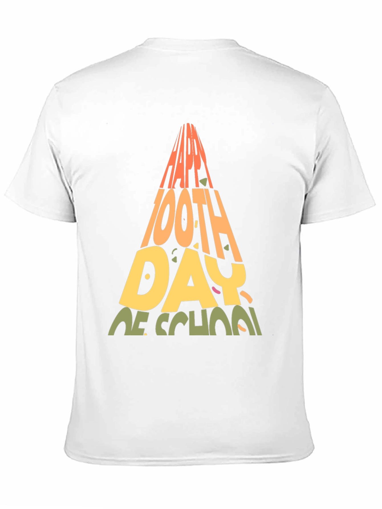 Happy 100th Day of School Black T-Shirt