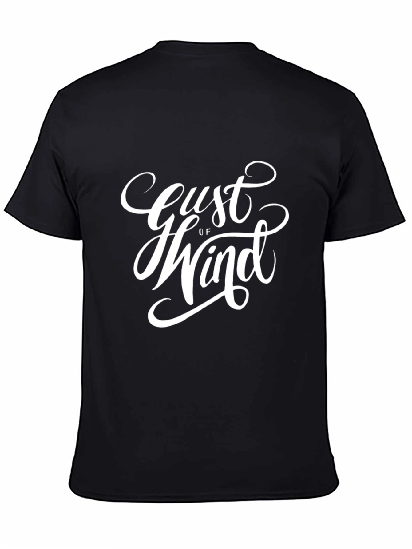 Gust of Wind Graphic T-Shirt - Black