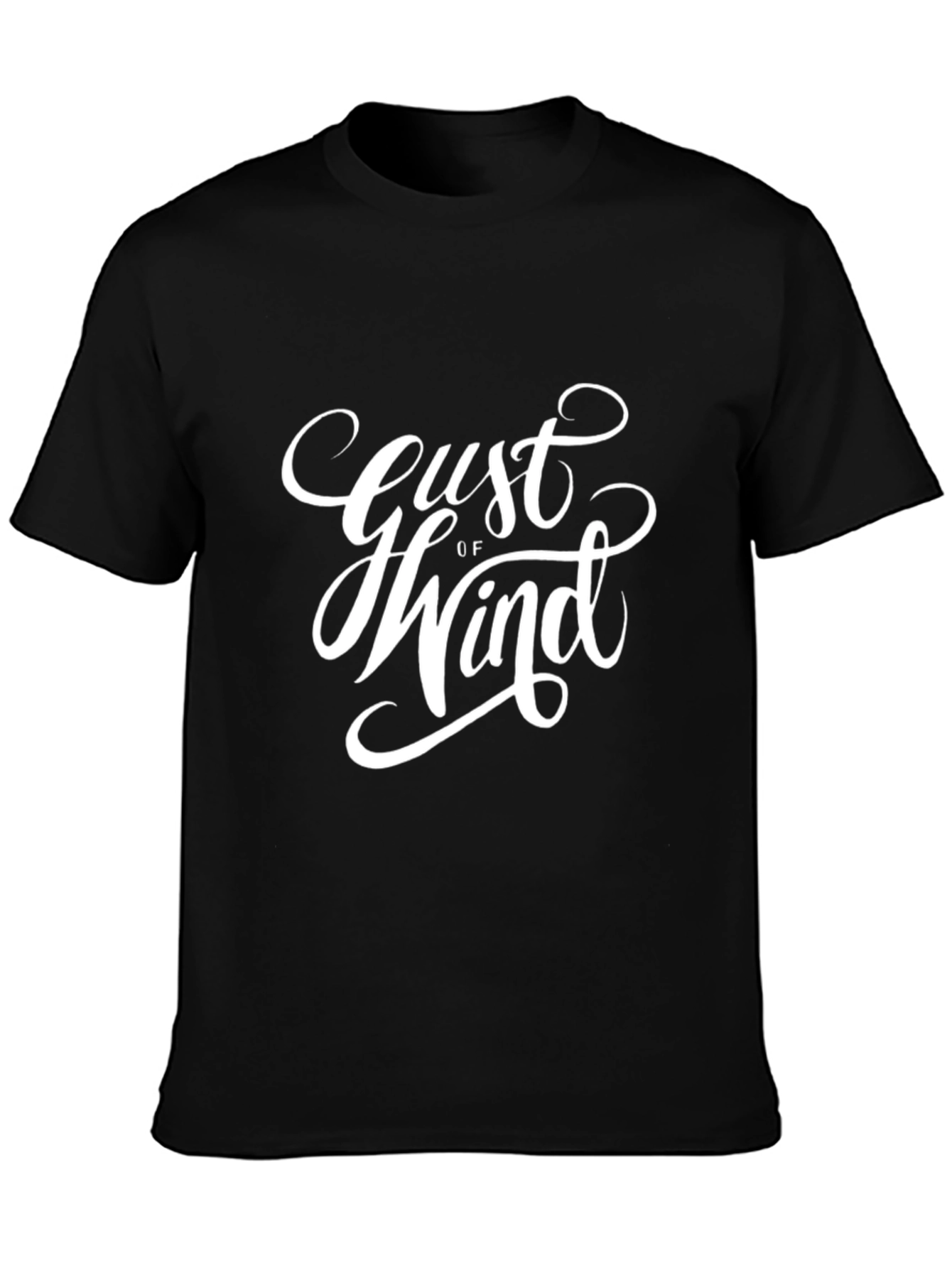 Gust of Wind Graphic T-Shirt - Black