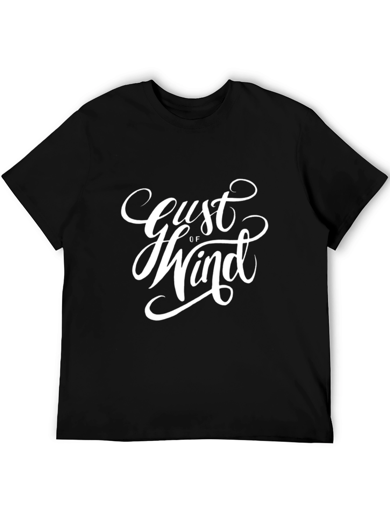 Gust of Wind Graphic T-Shirt - Black