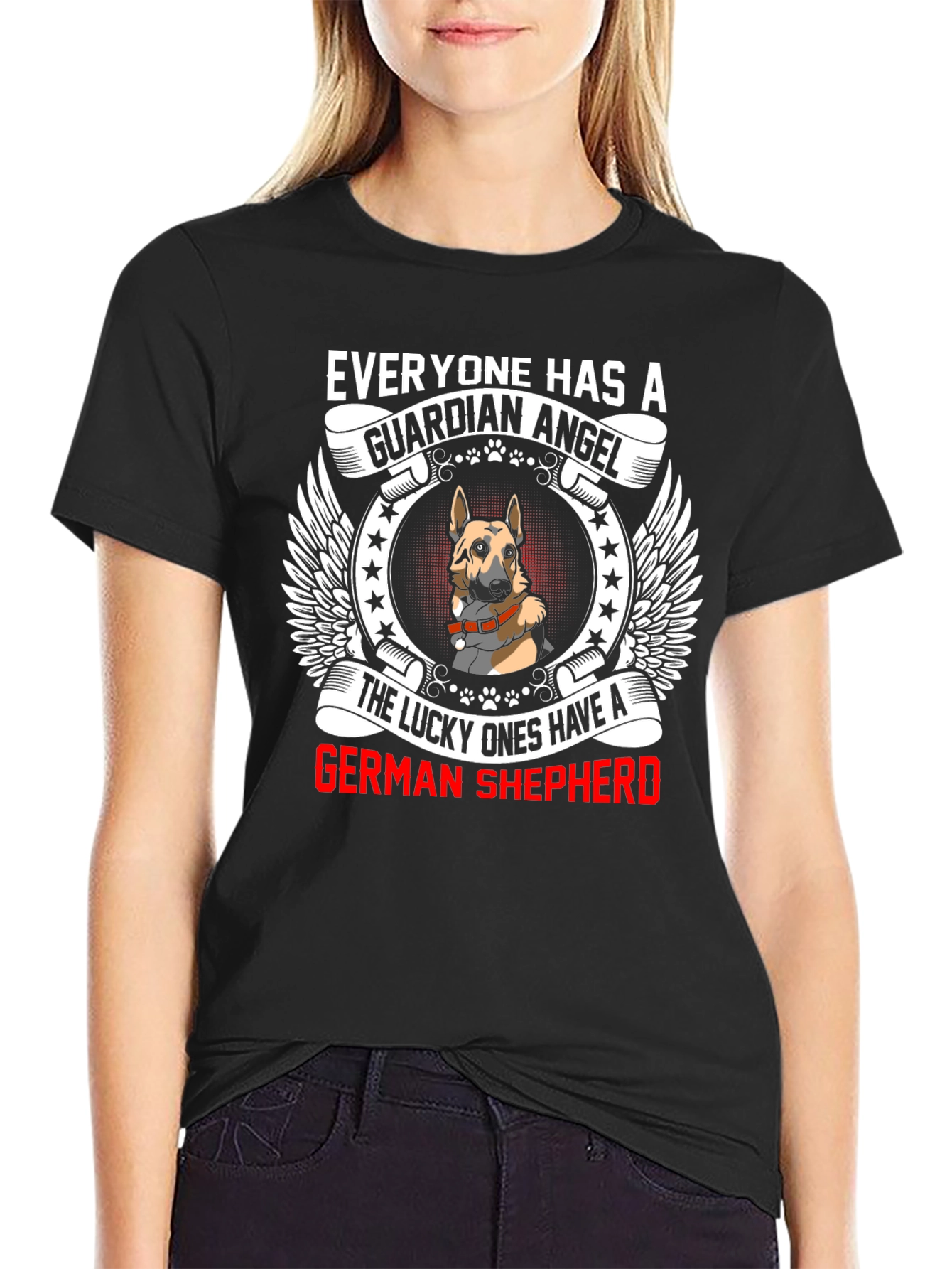 German Shepherd Guardian Angel T-Shirt