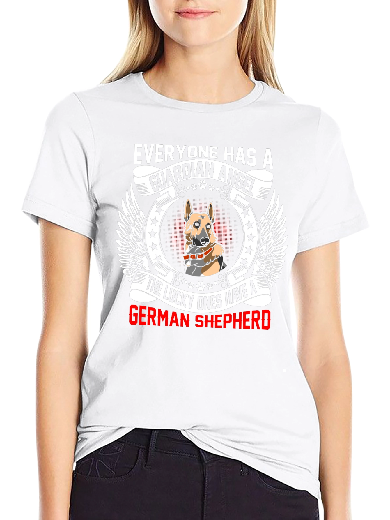German Shepherd Guardian Angel T-Shirt