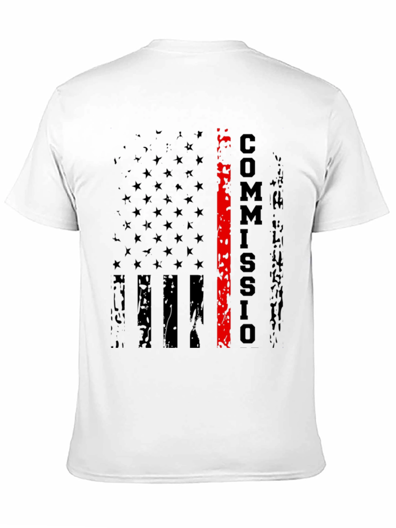 Commission T-Shirt - Distressed US Flag