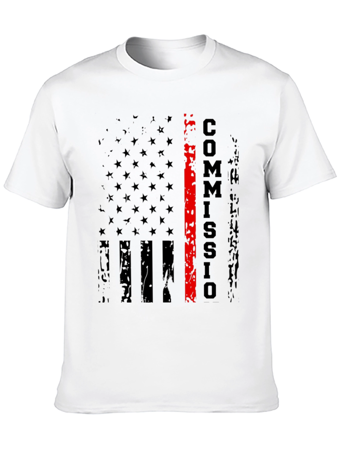 Commission T-Shirt - Distressed US Flag