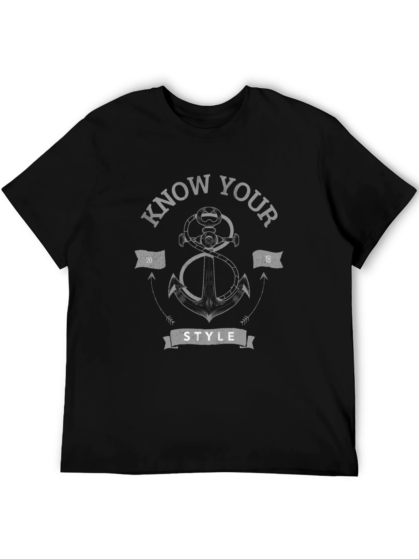 Know Your Style Anchor Graphic Tee - Black