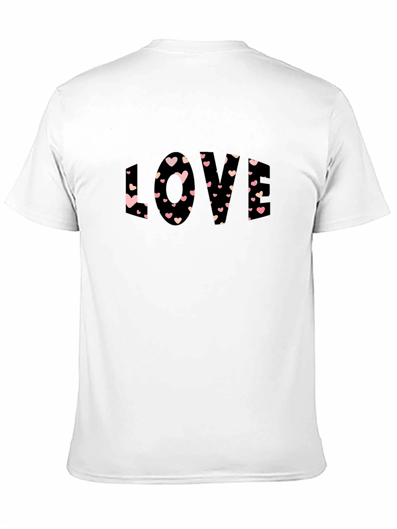 Love Heart Graphic Tee - Black Casual Shirt