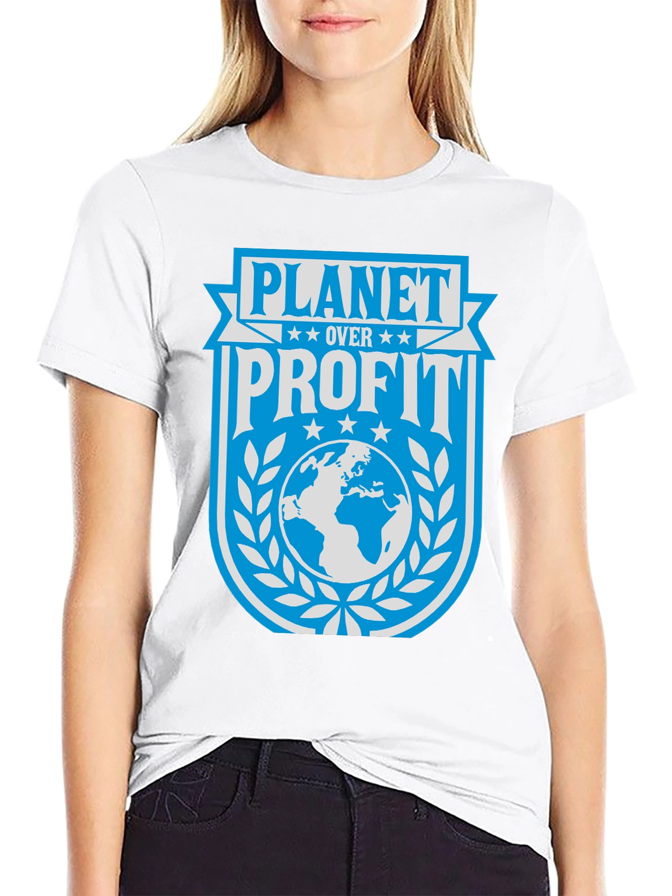 Planet Over Profit Graphic Tee - Eco-Friendly Statement