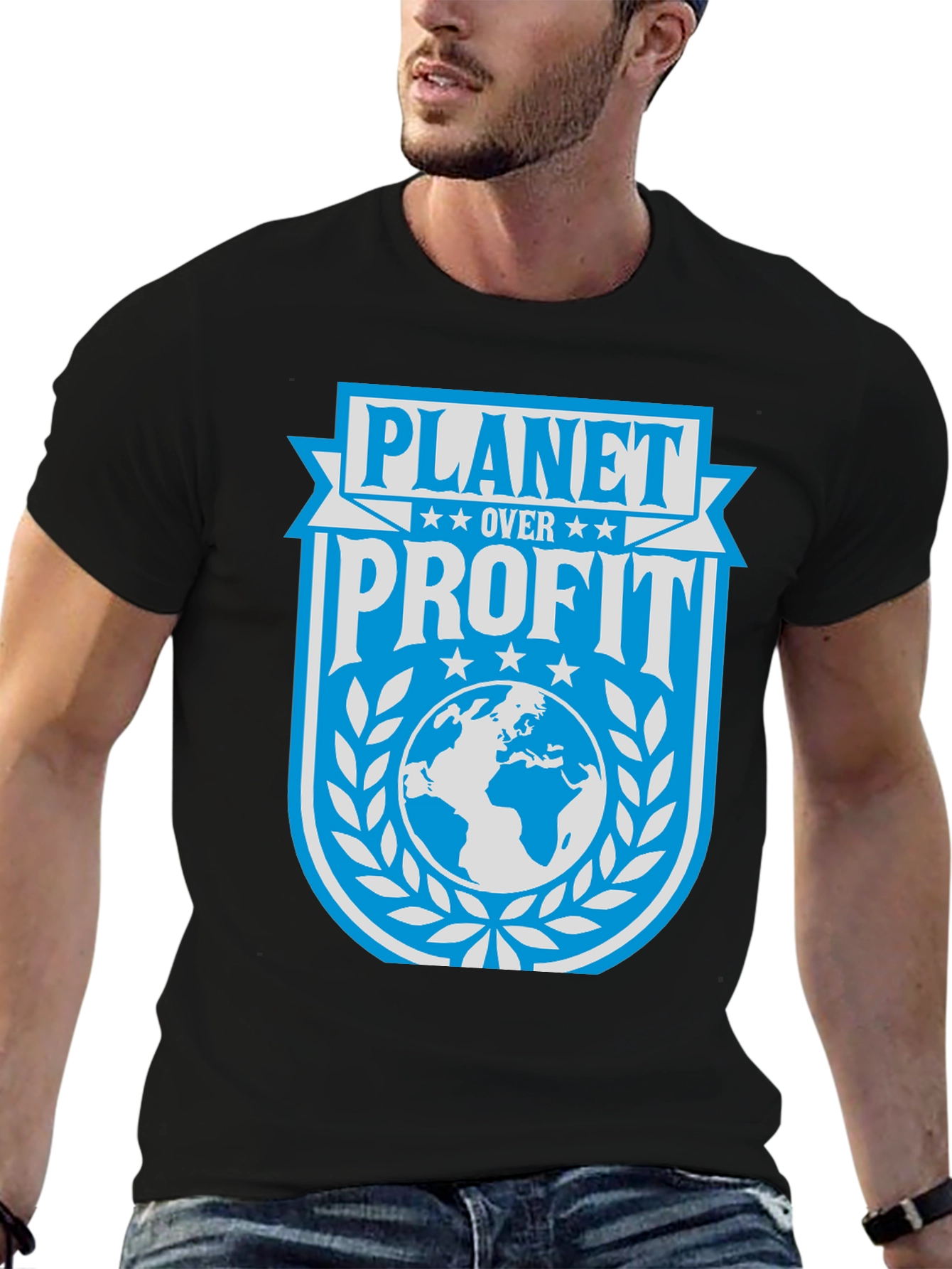 Planet Over Profit Graphic Tee - Eco-Friendly Statement