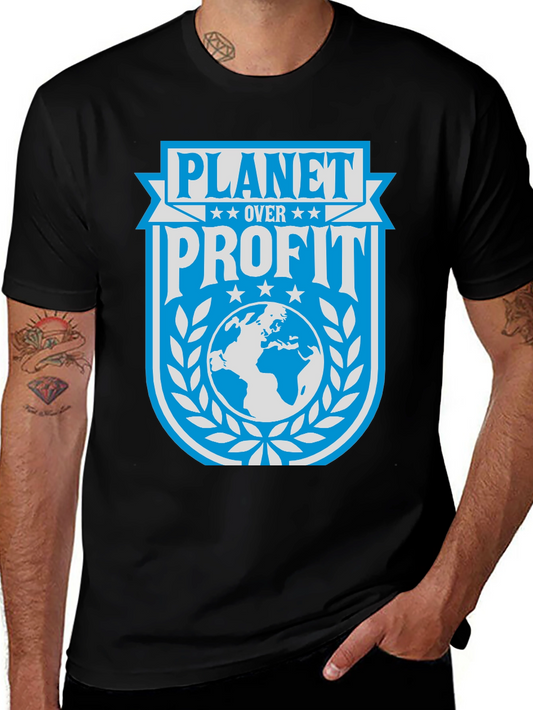 Planet Over Profit Graphic Tee - Eco-Friendly Statement