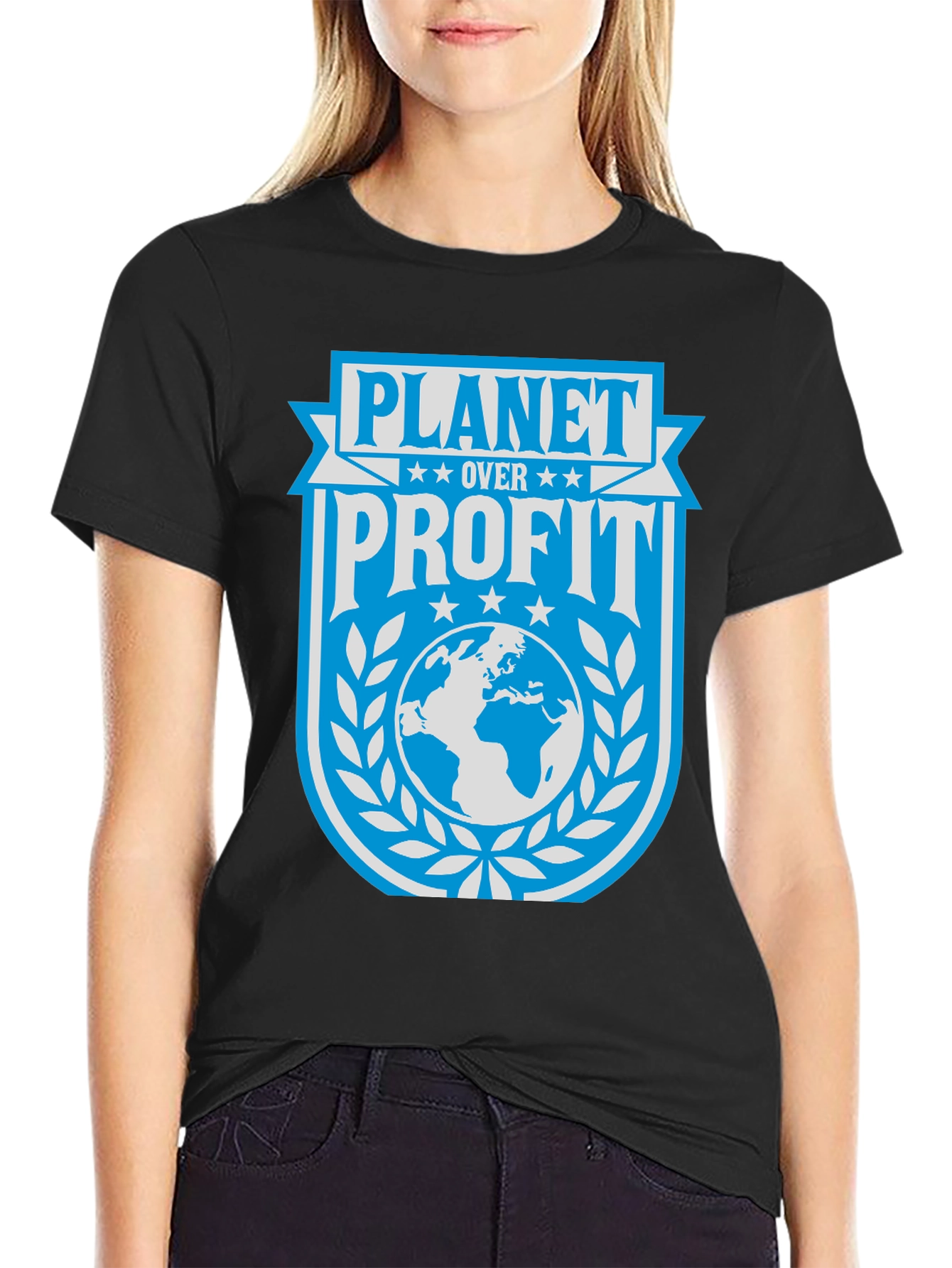 Planet Over Profit Graphic Tee - Eco-Friendly Statement