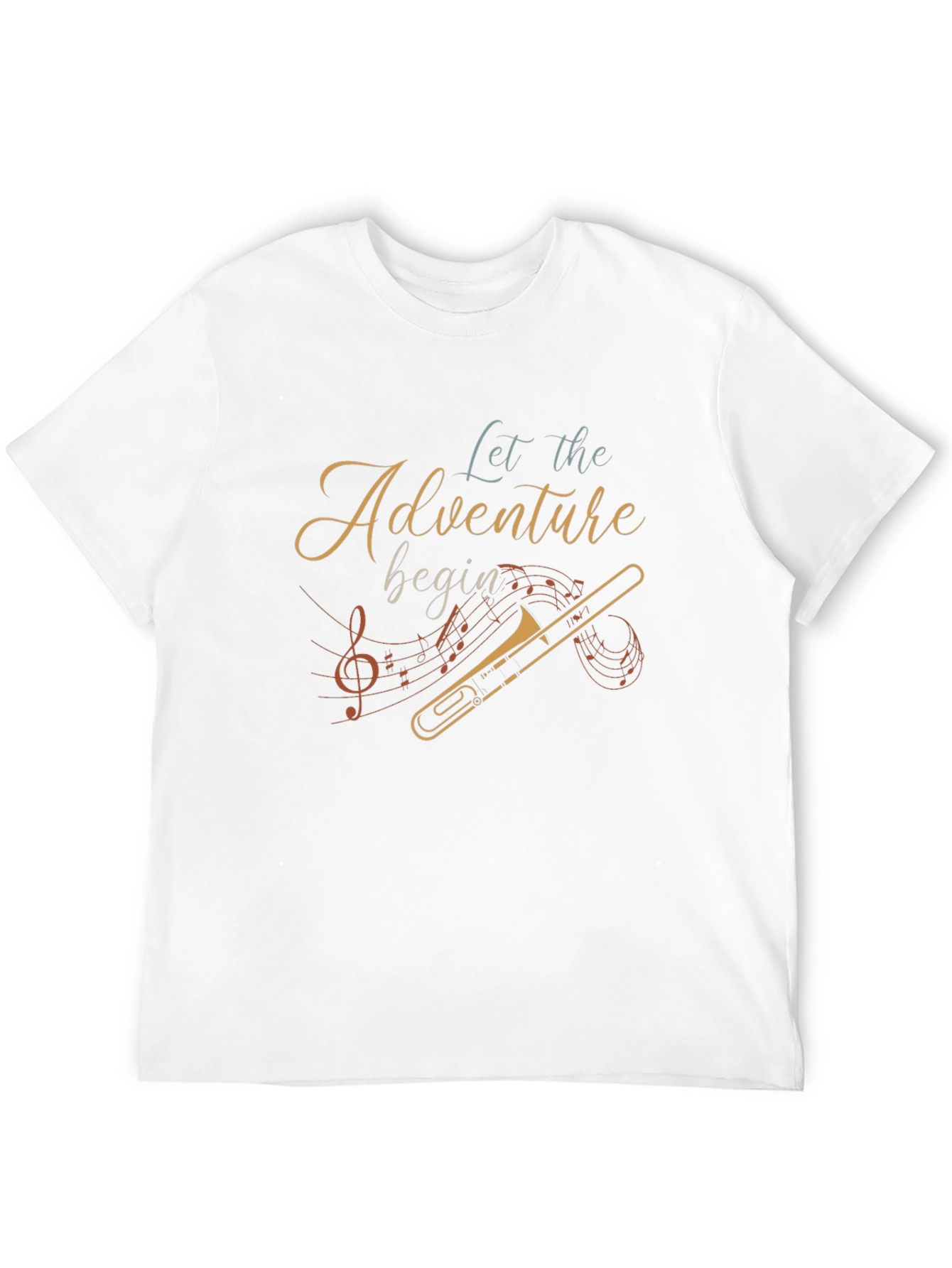 Adventure Begins T-Shirt - Music Lovers Tee