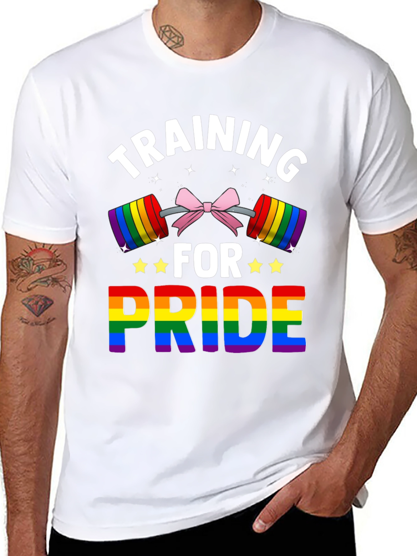 Training For Pride T-Shirt LGBTQ Rainbow