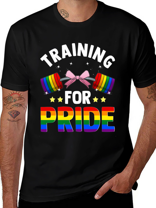 Training For Pride T-Shirt LGBTQ Rainbow