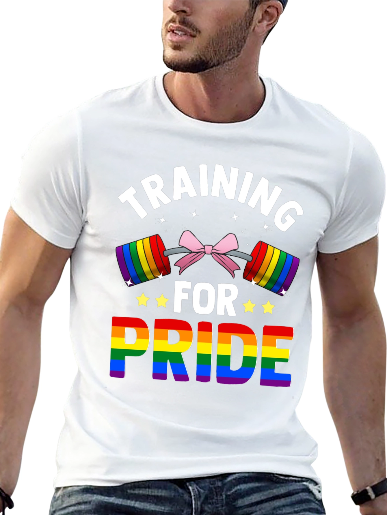 Training For Pride T-Shirt LGBTQ Rainbow