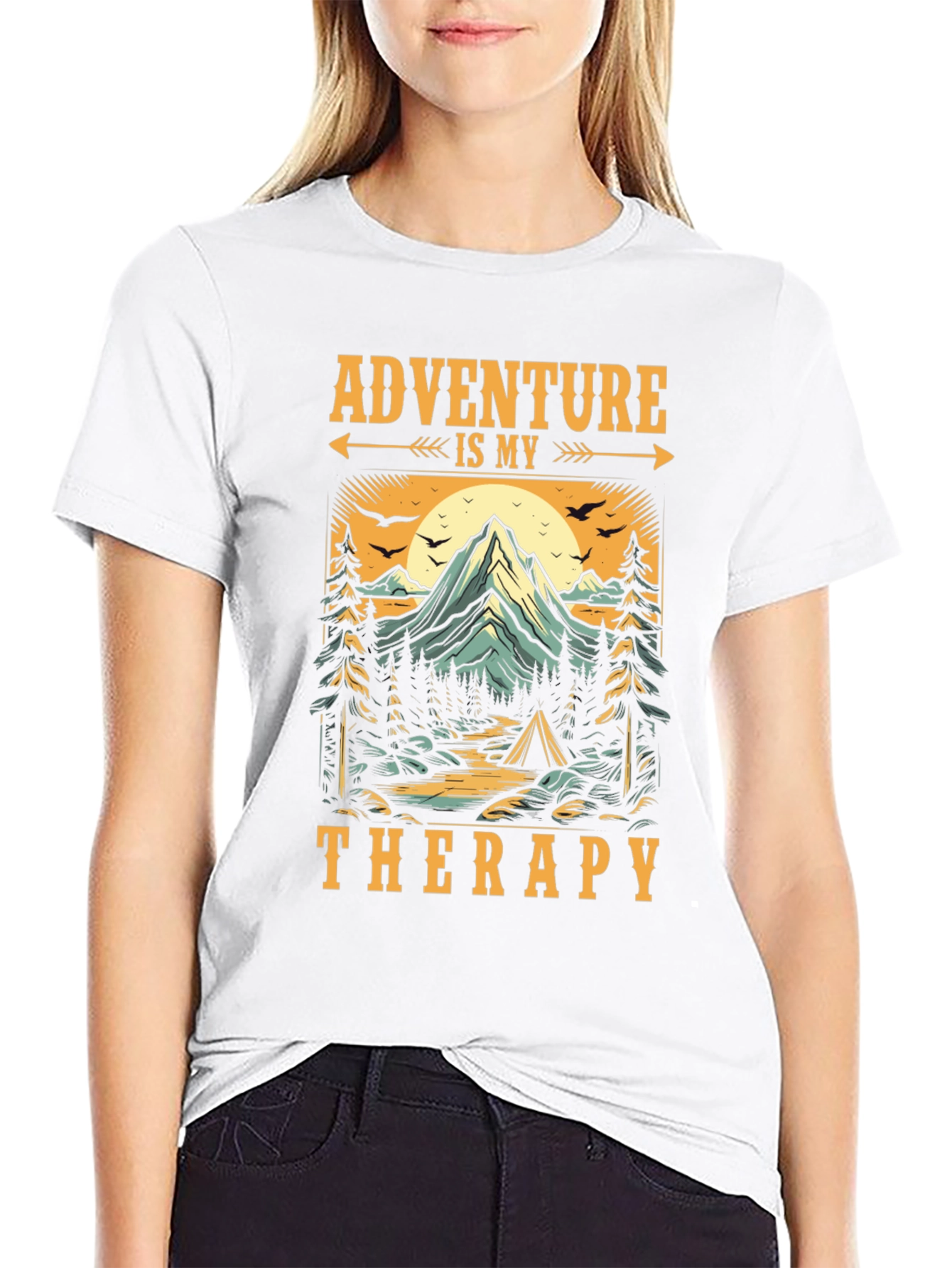 Adventure is My Therapy Graphic T-Shirt
