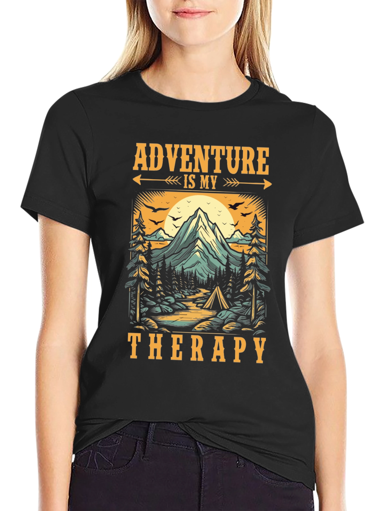 Adventure is My Therapy Graphic T-Shirt