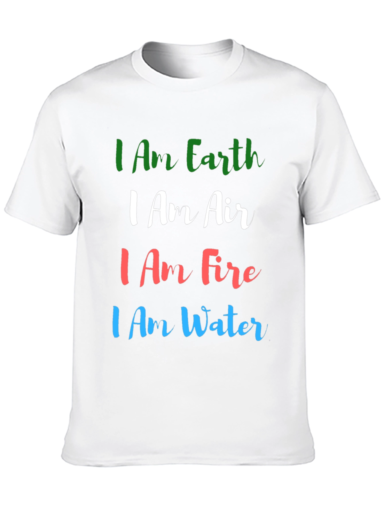 Earth Air Fire Water T-Shirt - Elemental Power Tee