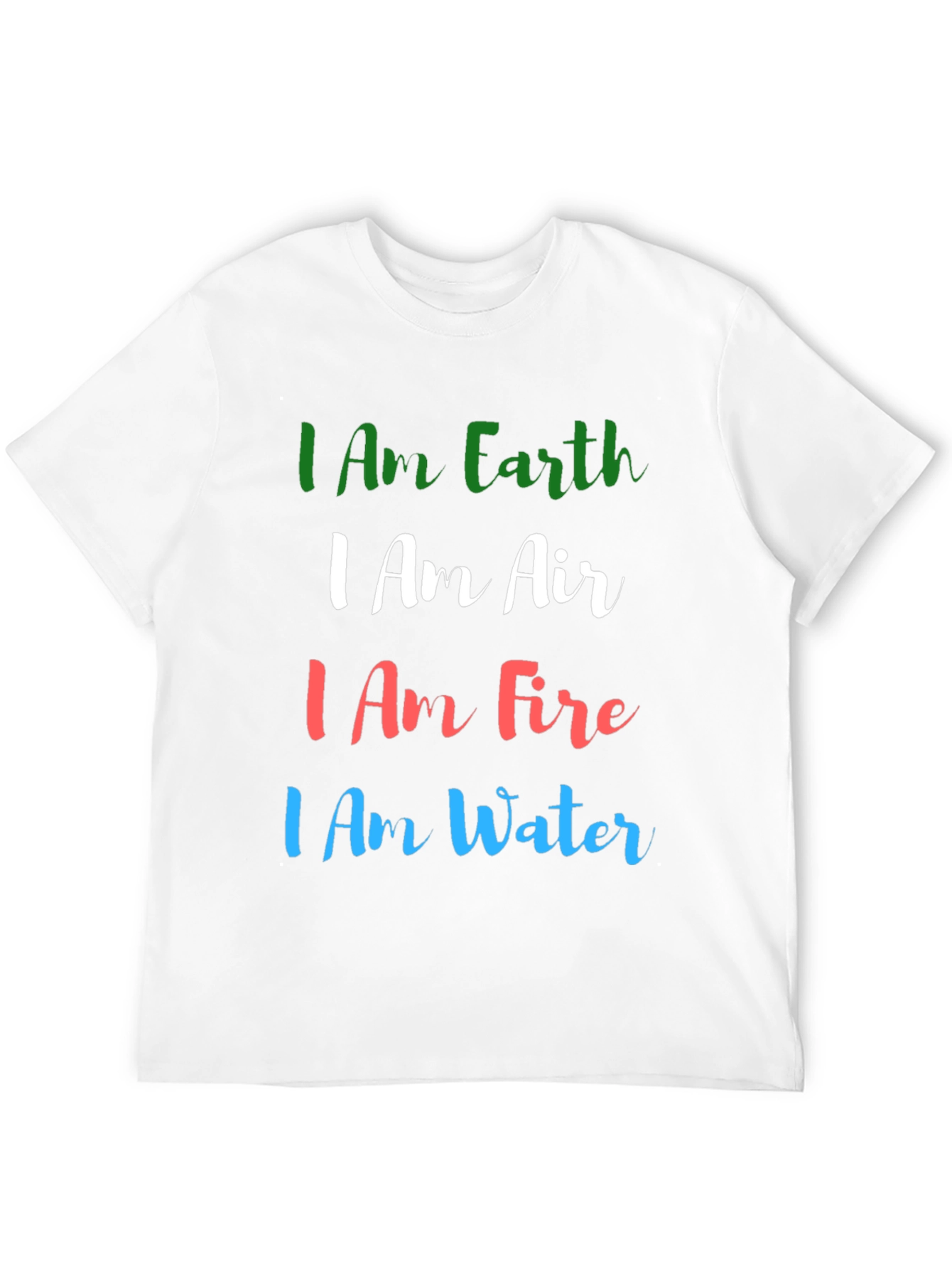 Earth Air Fire Water T-Shirt - Elemental Power Tee