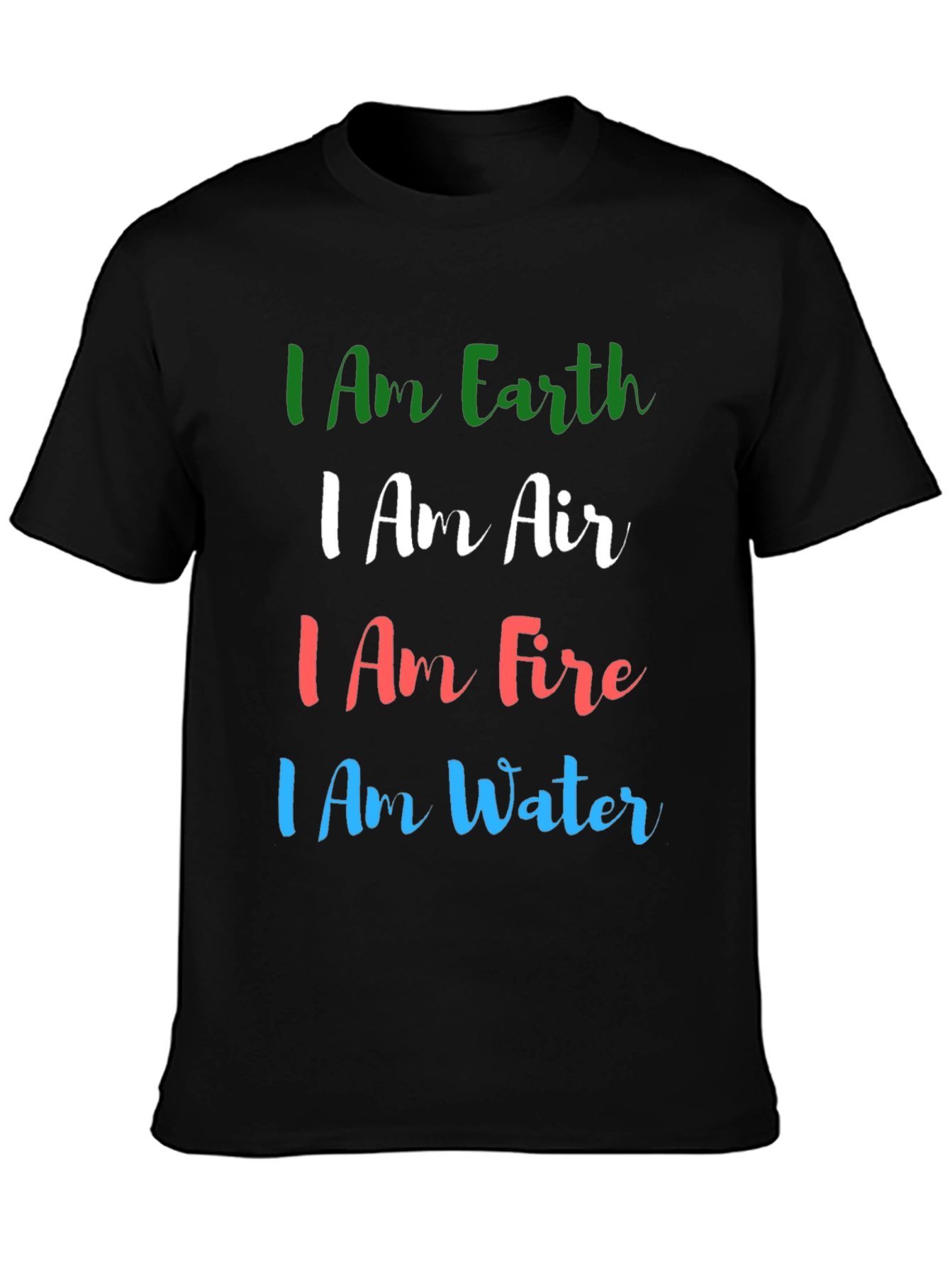 Earth Air Fire Water T-Shirt - Elemental Power Tee