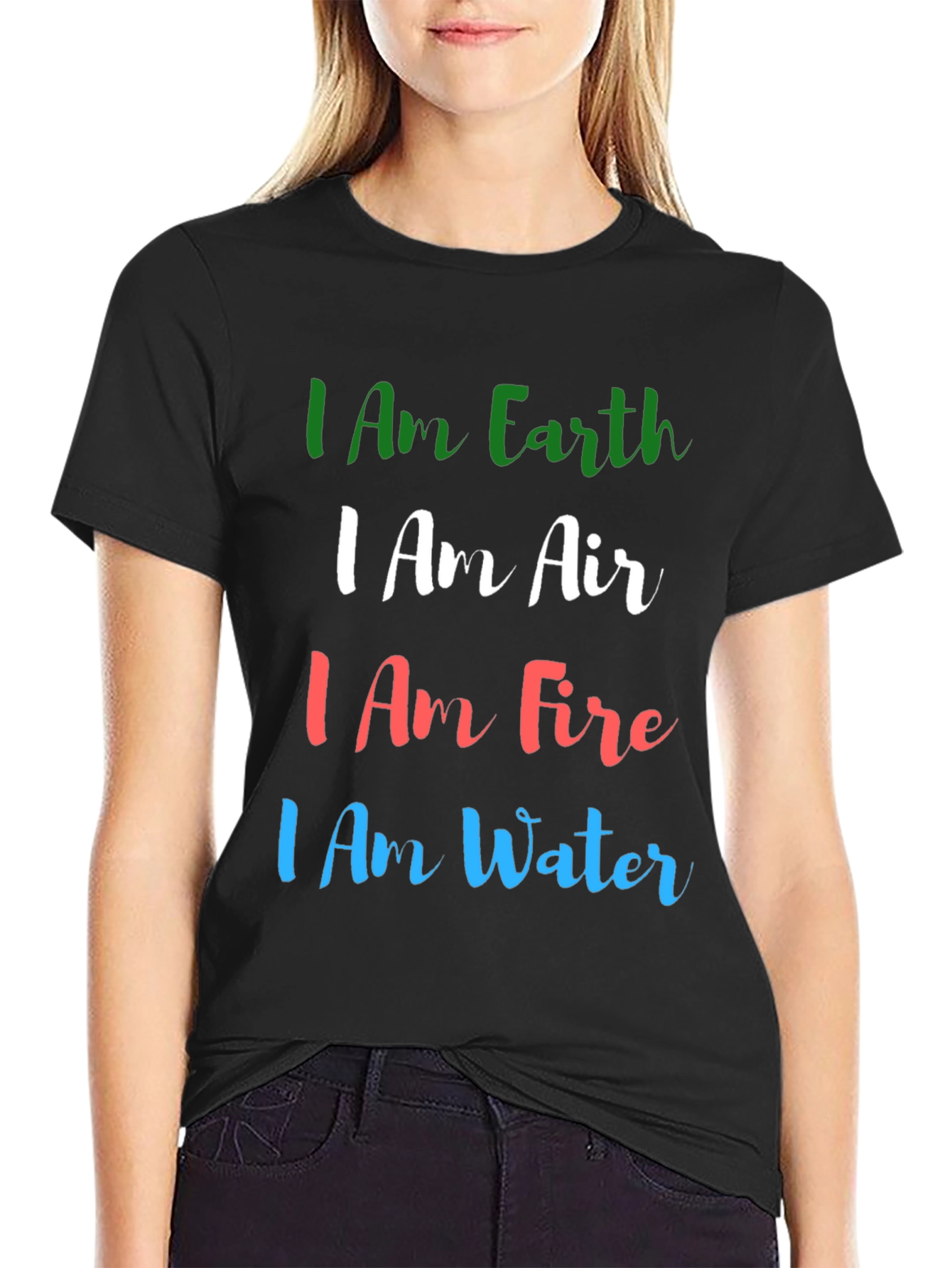 Earth Air Fire Water T-Shirt - Elemental Power Tee