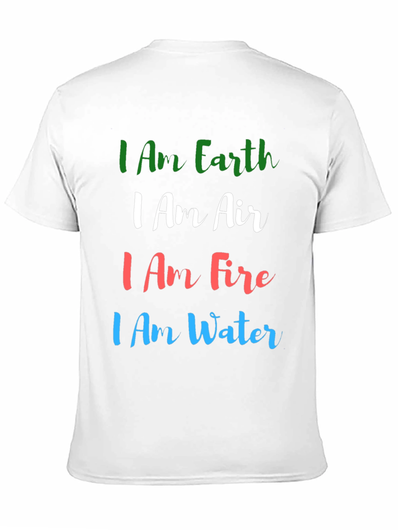 Earth Air Fire Water T-Shirt - Elemental Power Tee