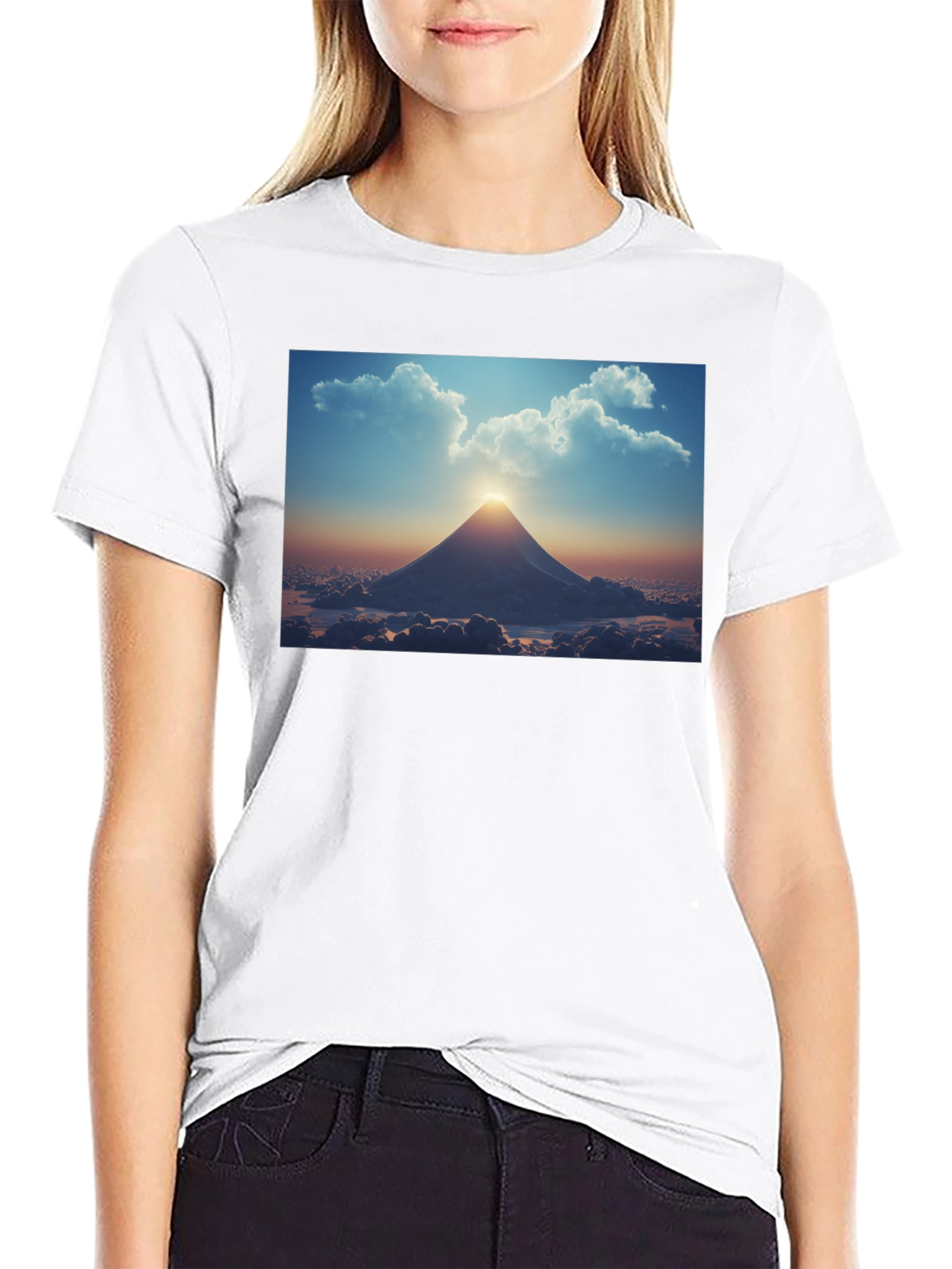 Mountain Peak Sunset Tee
