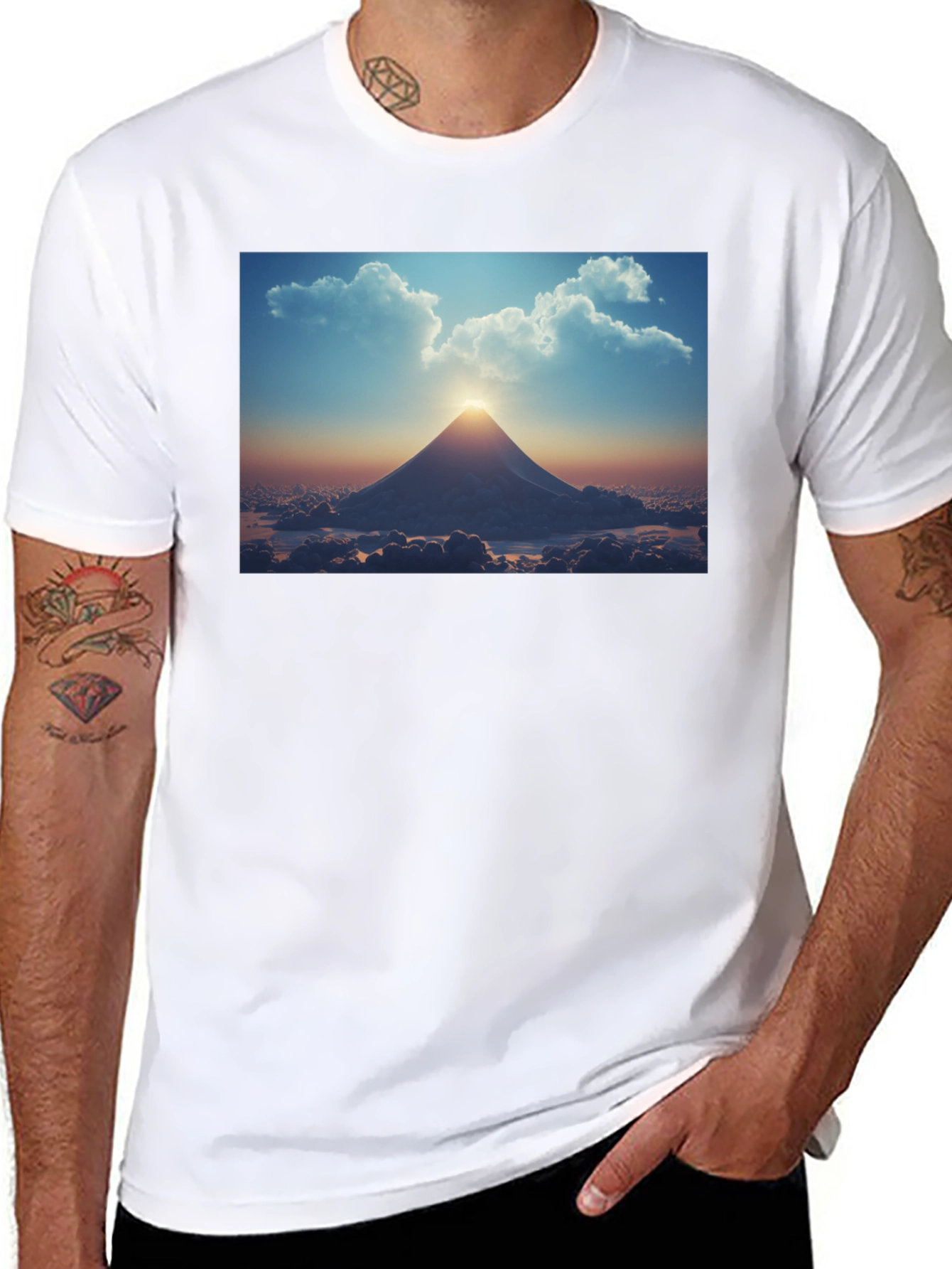 Mountain Peak Sunset Tee