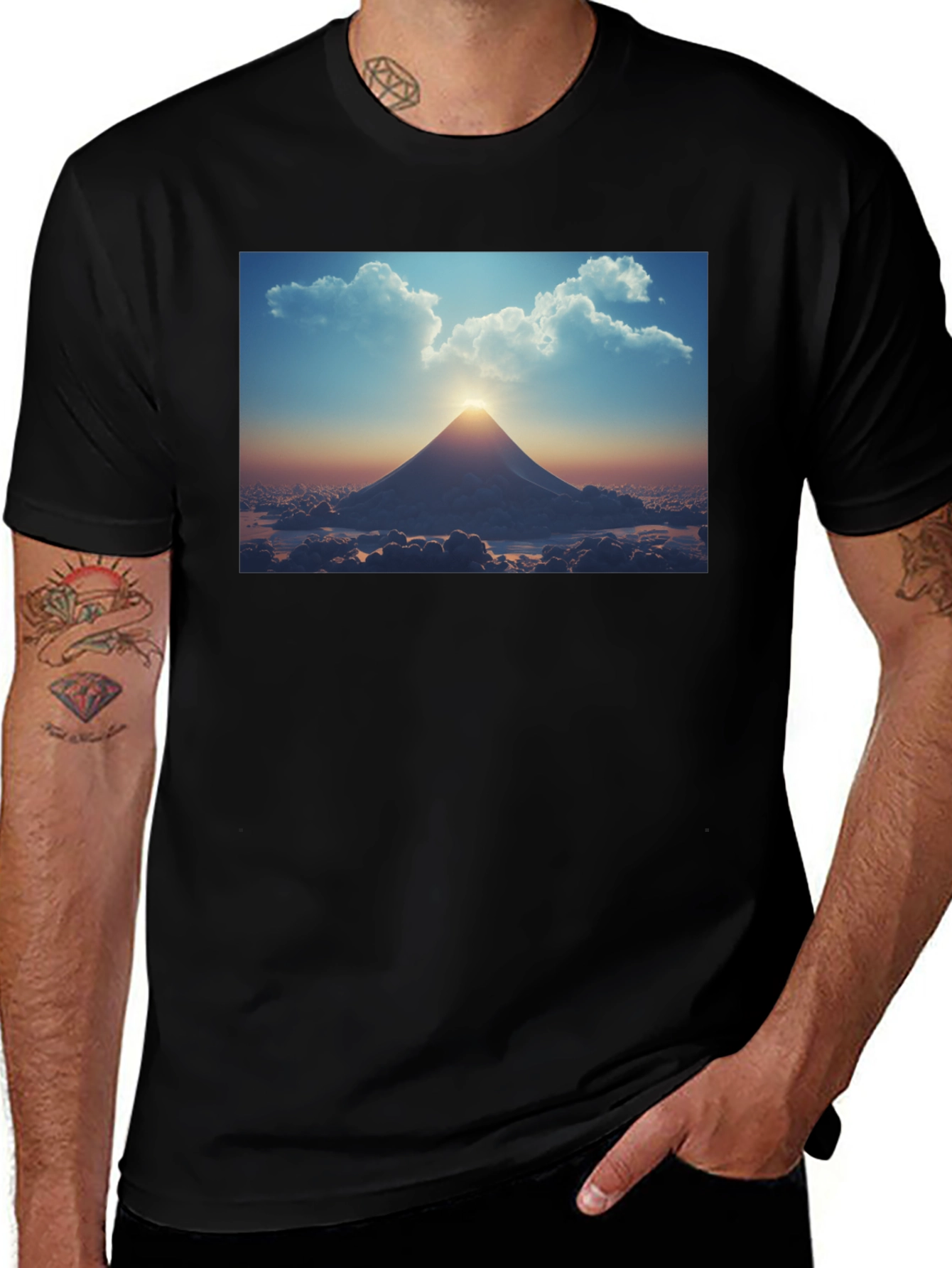 Mountain Peak Sunset Tee