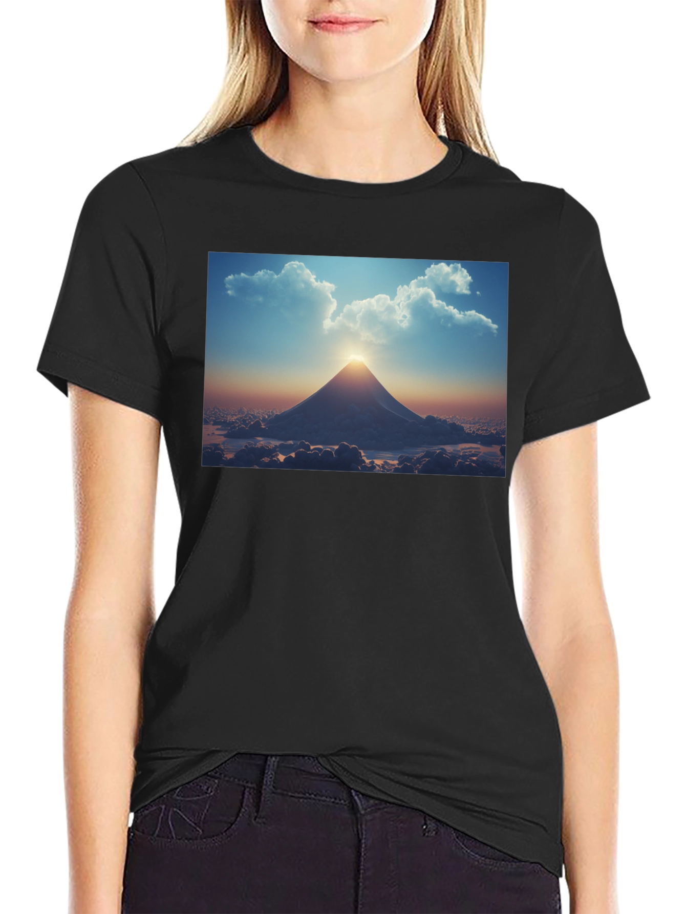 Mountain Peak Sunset Tee