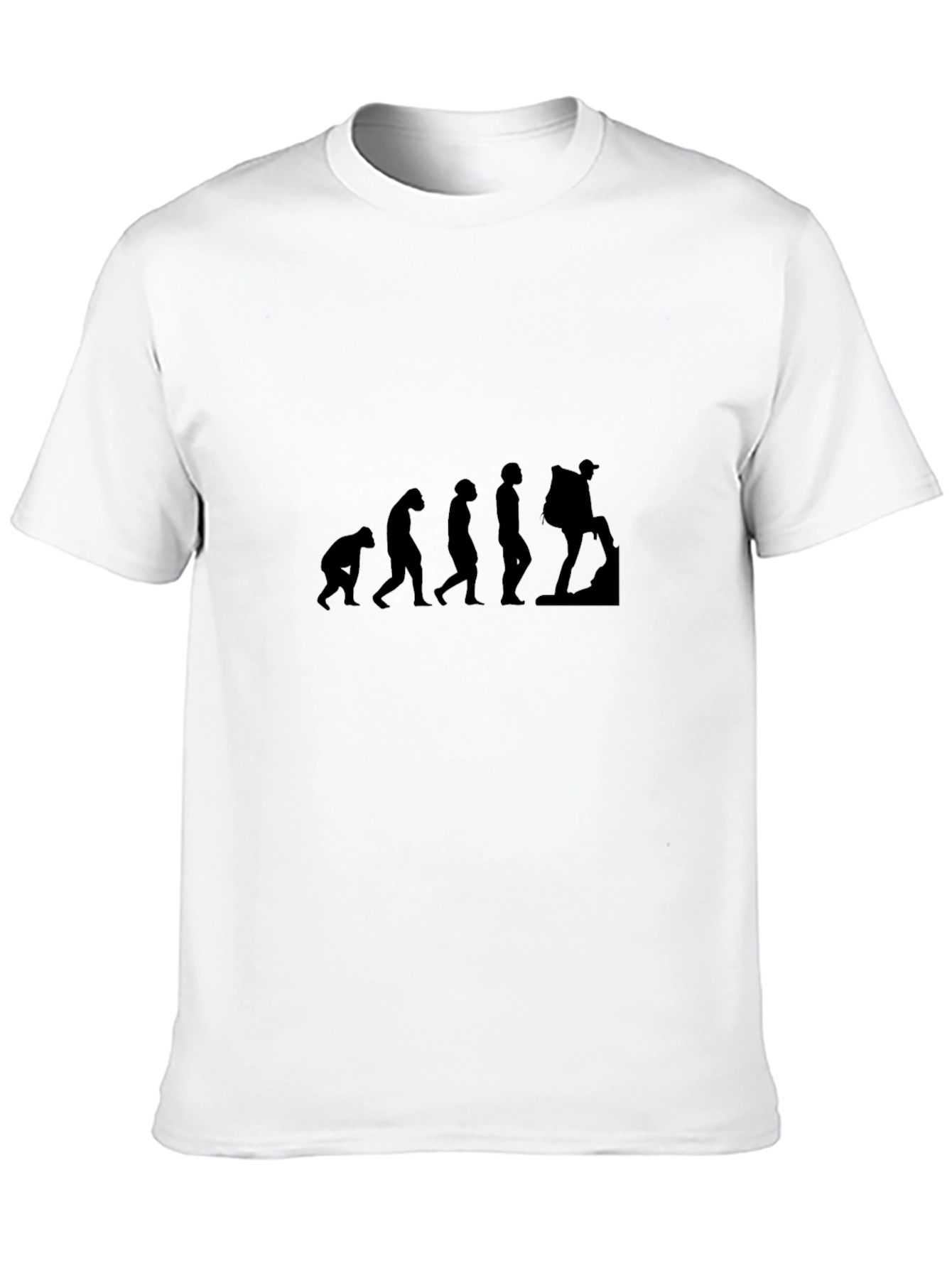 Evolution of Hiking Black T-Shirt