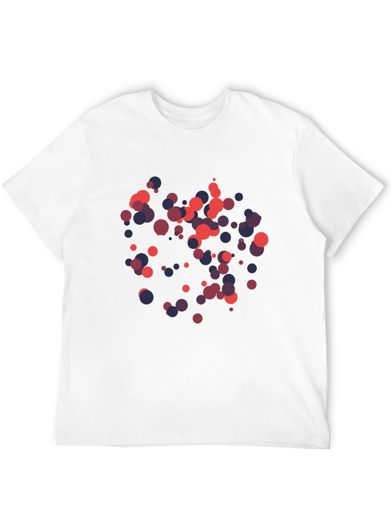Abstract Dots Black Graphic Tee