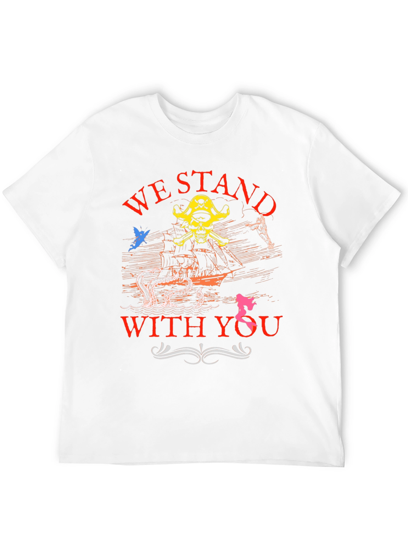 Pirate Graphic T-Shirt - We Stand With You